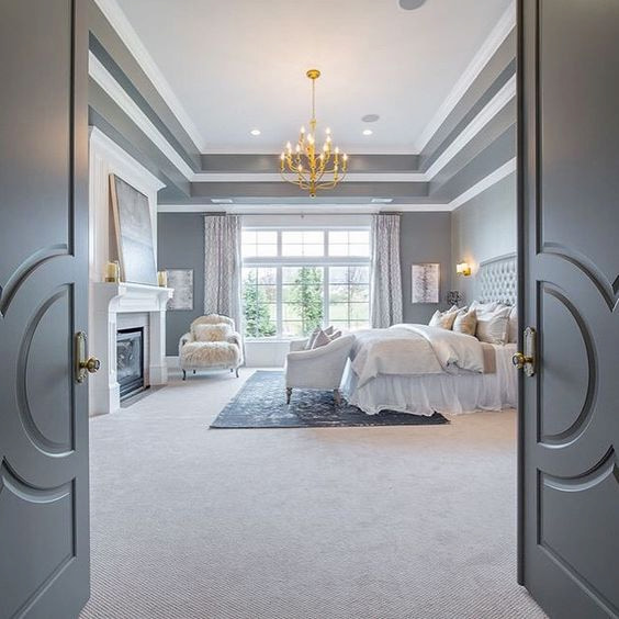 klassieke dubbele deuren luxe slaapkamer inspiratie