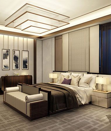 klassieke gestructureerde slaapkamer luxe slaapkamer