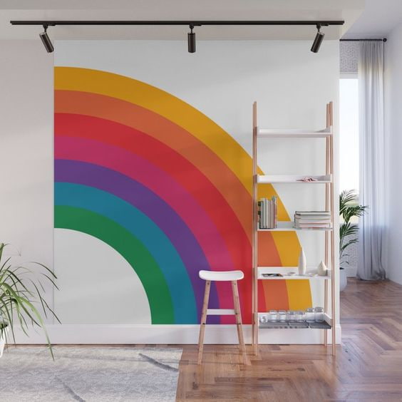 regenboog wand muren verven inspiratie