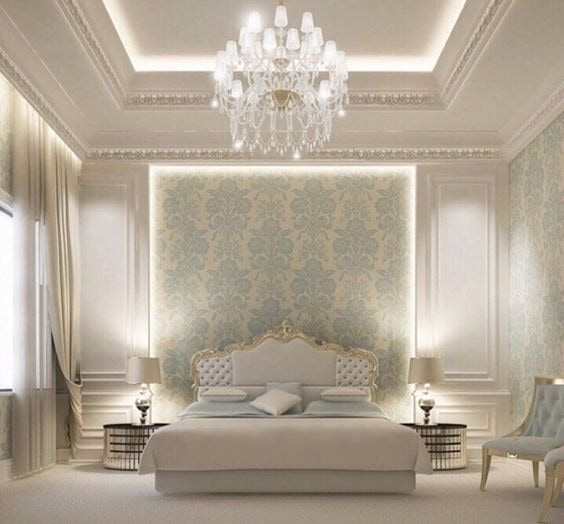 sierlijk klassiek en prachtig luxe slaapkamer inspiratie