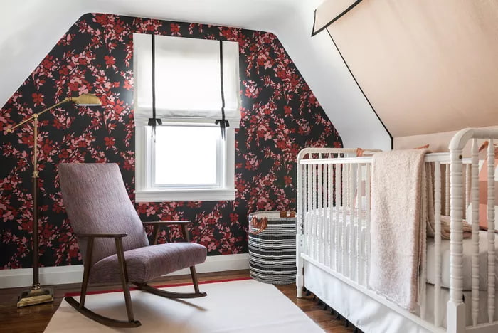 verfijnde bloemen muur babykamer inspiratie ideeën
